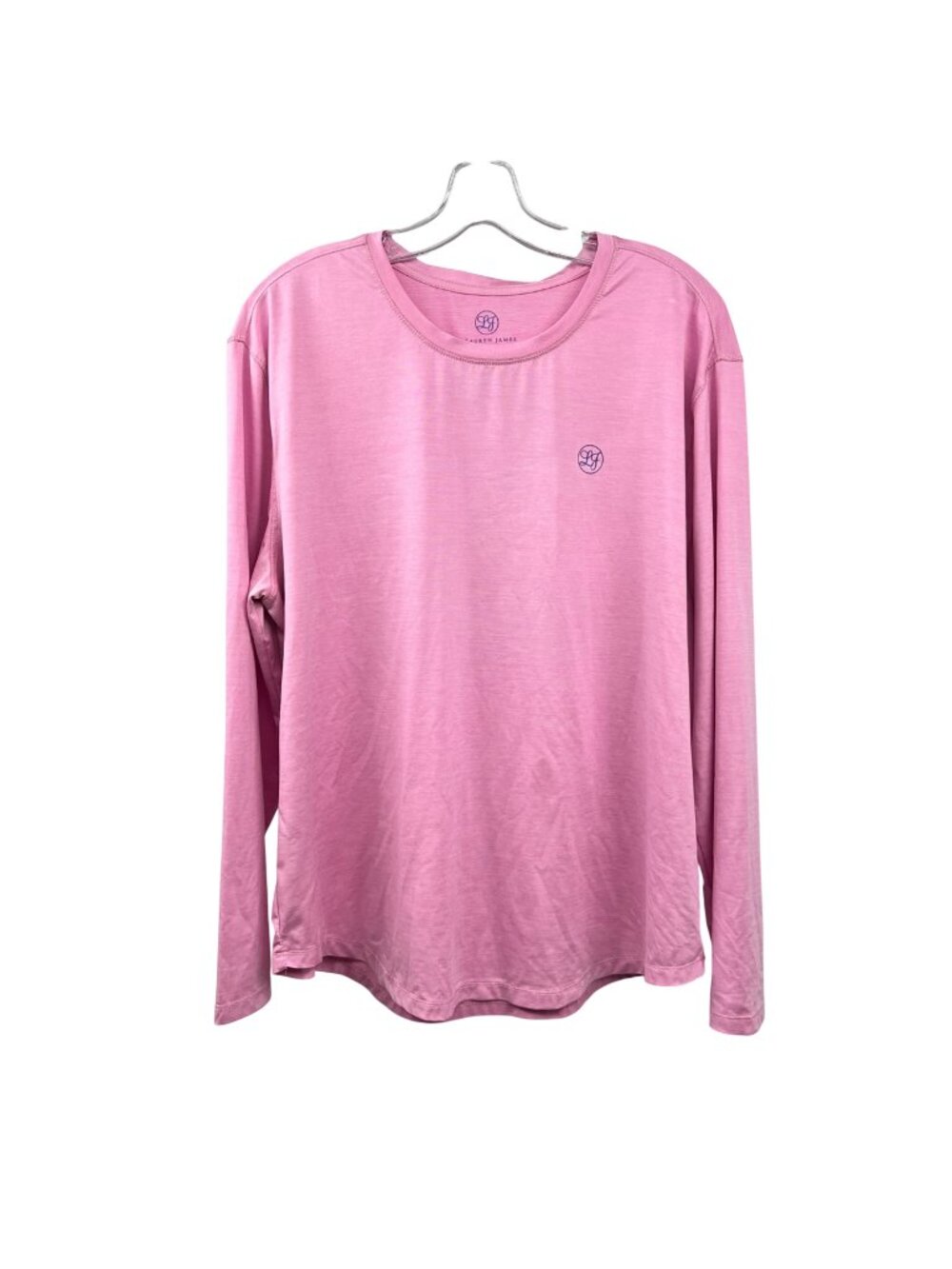 LG By Lauren James Active Long Sleeve Tee Pink/Multi Womens Size XL